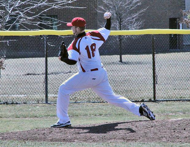 Sean Koerber, pictured here during his sophomore year, has signed to continue his playing career at Lourdes University. Photo by Dave Harrand/Owens Sports Information