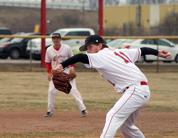 Dru Sebastian picked up the win in yesterday's second game. He also tossed a scoreless frame in the first game. Photo by Nicholas Huenefeld/Owens Sports Information