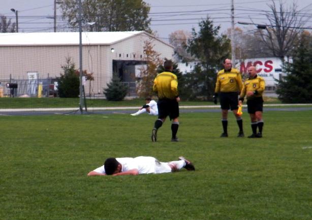 Novak Vuk Janicic lets loose with his emotions following the season ending loss to Jackson. Photo by Nicholas Huenefeld