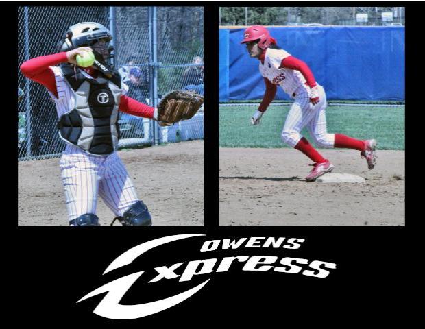 Olivia Reeder and Mareshah Scott (L to R) have signed with the University of Toledo's softball program. Photos by Nicholas Huenefeld/Owens Sports Information