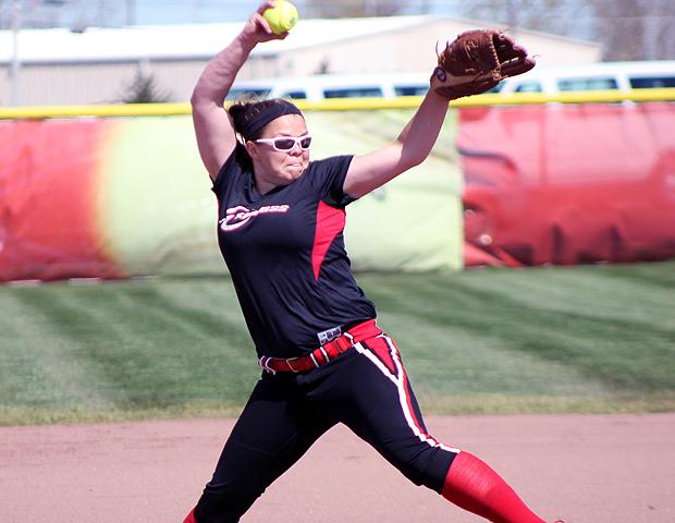 Lesley Ducat became the fifth player to win 20 games in program history today. Photo by Geoff Roberts/Owens Sports Information
