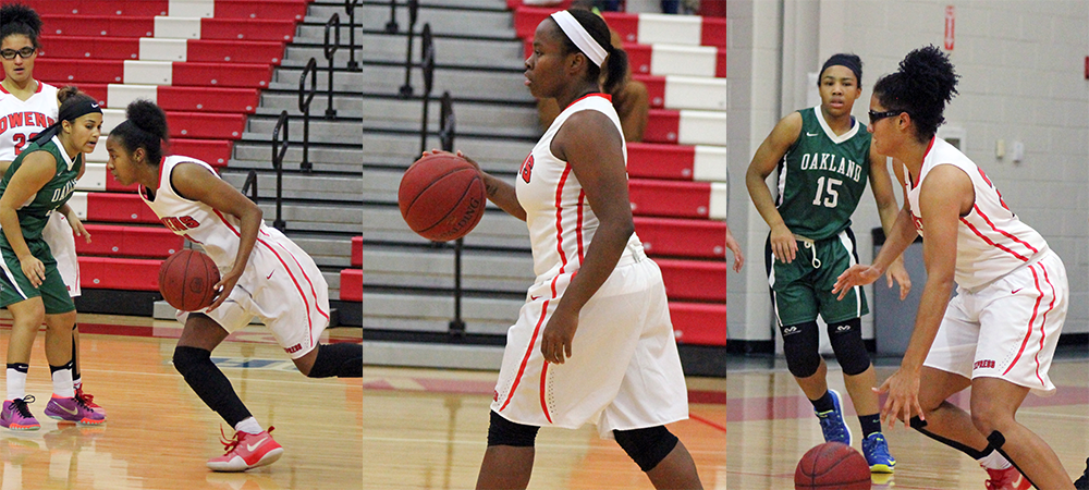 Bethea, Pennington and Reese helped lead No. 3 Owens to a 134-35 win over Oakland tonight. Photos by Nicholas Huenefeld/Owens Sports Information