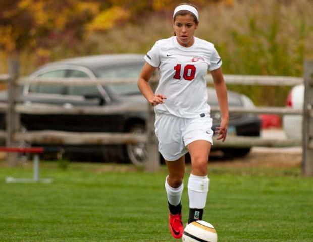 Haley Gasser's goal with 11:33 remaining in the first half sparked an Express comeback against Cincinnati State. Photo by Seth Foley