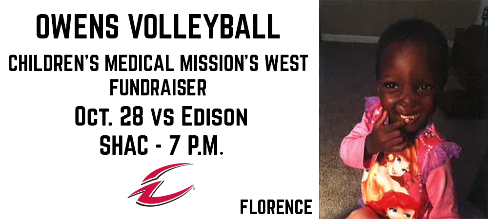 No. 2 Owens Volleyball To Raise Funds For Children's Medical Missions West During Friday's Home Finale